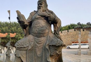 达州青石关公雕塑，让您的家居更加古典优雅
