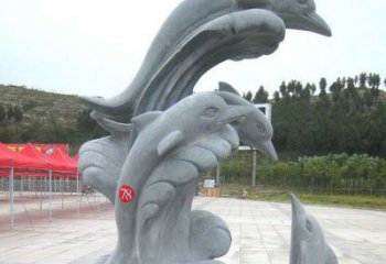 达州青石海豚雕塑由中领雕塑制作，是一款以海豚…