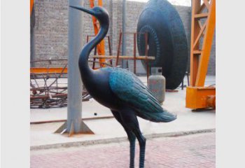 达州青铜仙鹤雕塑：展现古典和谐之美