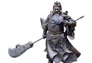 达州关羽青铜雕塑，传承历史的精神