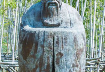 达州青铜孔子人像雕塑，真实还原历史智慧精神