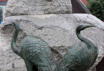 达州青铜仙鹤公园动物雕塑--令人叹为观止的完美艺术品