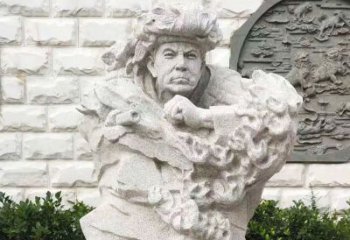 达州纪念邱少云烈士的石雕艺术品