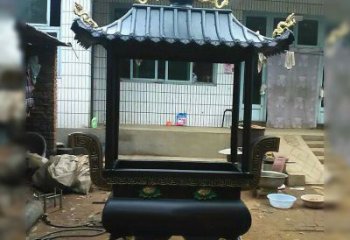 达州中领雕塑精美全铜香炉古典雕塑