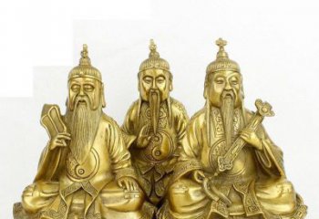 达州三清祖师神像铜雕，古典经典展现