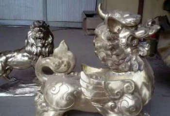达州中领雕塑：貔貅铜雕精致雕塑