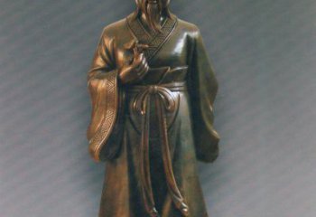 达州扁鹊仿铜人物雕塑-独特的玻璃钢雕刻