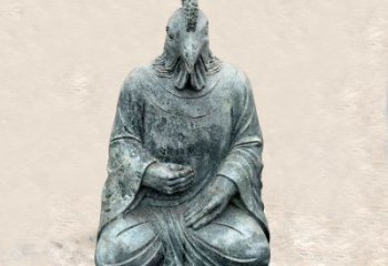 达州鸡兽融合的象征——全新兽首人身石雕
