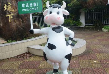 达州中领雕塑：生肖牛卡通雕塑