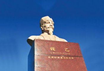 达州中领雕塑荣耀出品：十大名医之儿科之圣头像雕塑