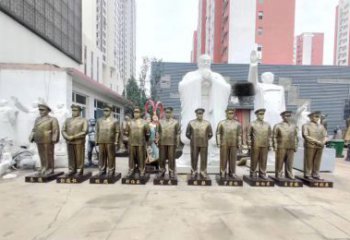 达州英勇战士铜雕，荣耀永载史册