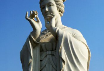 达州精美绝伦的古代美女雕像