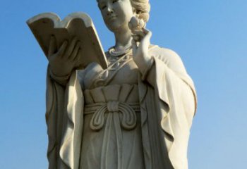 达州十二花神之十一月山茶花王昭君汉白玉美女雕塑