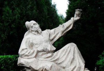 达州百花齐放的李白雕塑