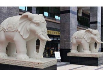 达州最佳选择——石雕酒店大象雕塑