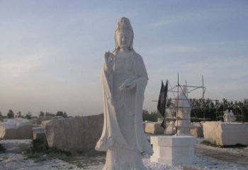 达州现代艺术风格观音石雕塑