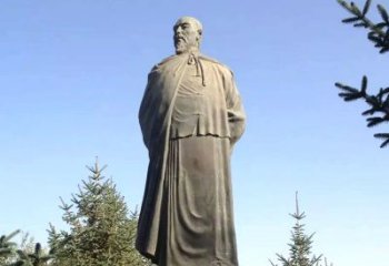达州令人敬畏的林则徐雕像