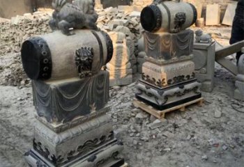达州定制大象雕塑石雕门墩，传承中国古典文化