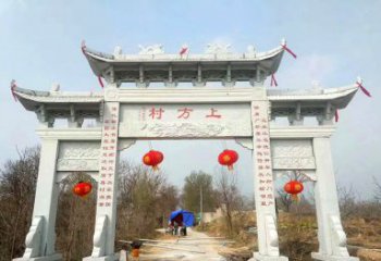 达州金色独角兽石雕牌坊