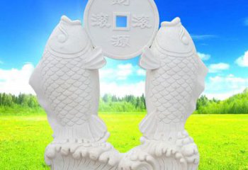 达州招财进宝——鲤鱼石雕