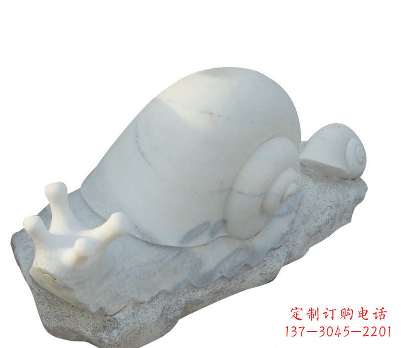 达州蜗牛石雕公园动物摆件