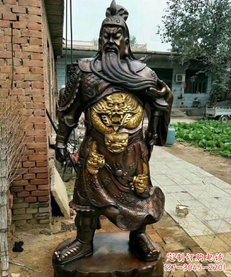 达州武财神关公铜雕塑