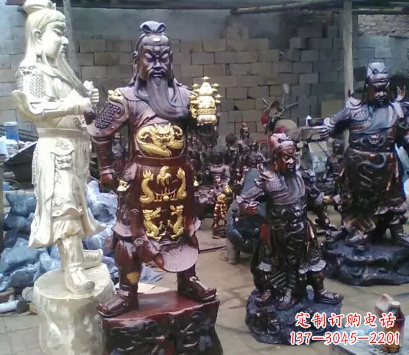 达州武财神提刀关公铜雕