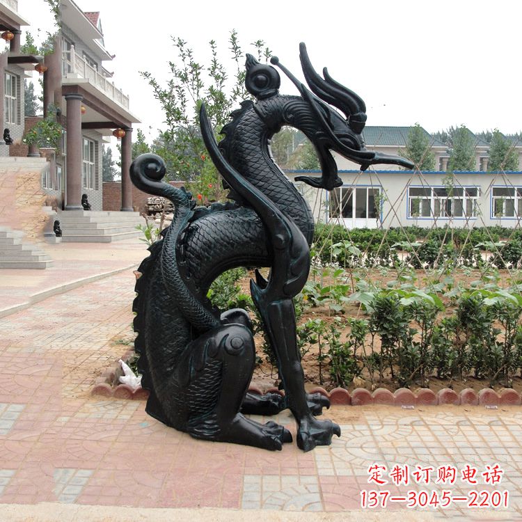 达州西方龙动物神兽雕塑