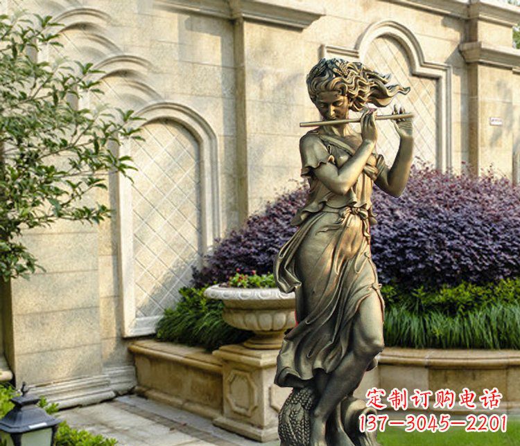 达州西方女人别墅景观铜雕塑