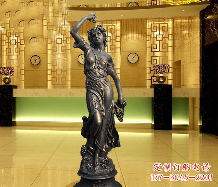 达州西方女人别墅景观铜雕塑 (2)