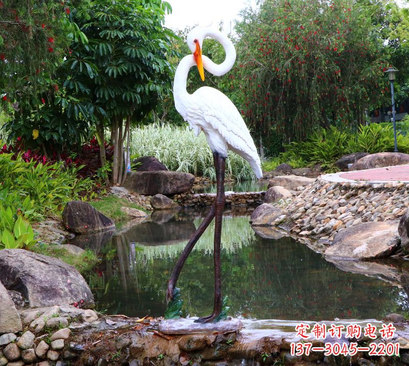 达州仙鹤雕塑摆件