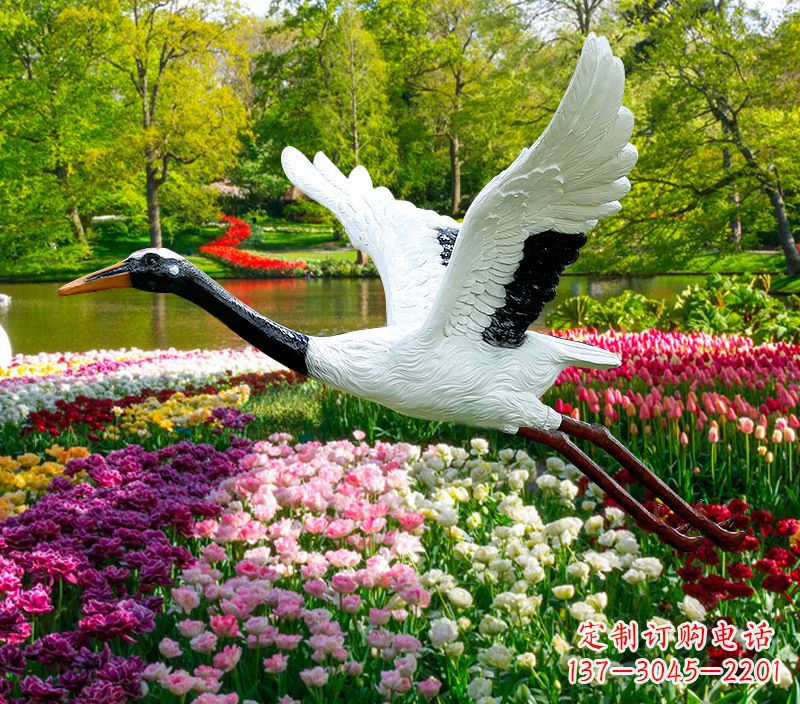 达州仙鹤雕塑灯