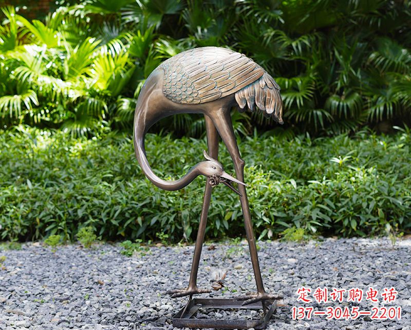 达州仙鹤雕塑喷泉