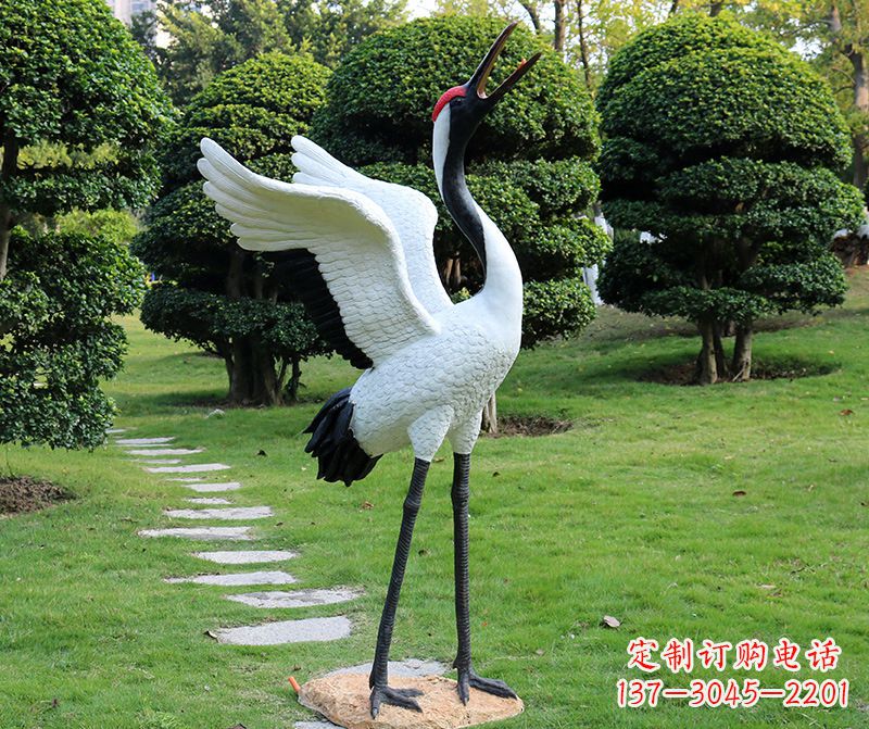 达州仙鹤金属雕塑
