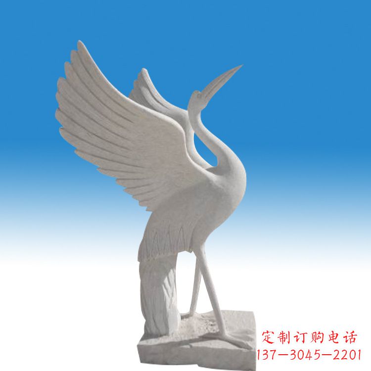 达州仙鹤砂岩雕塑