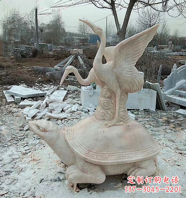 达州仙鹤石材雕塑