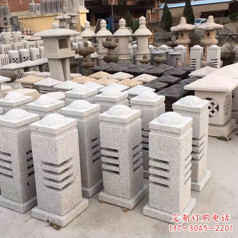 达州现代简约石雕灯笼