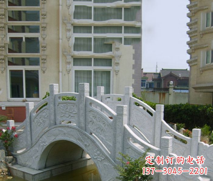 达州小区景观大理石拱桥 (2)