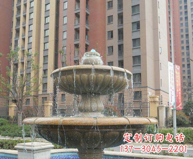 达州小区景观大理石喷泉石雕