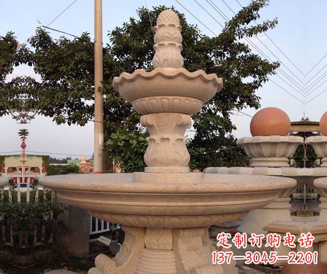 达州小区景观大型喷泉石雕 (4)
