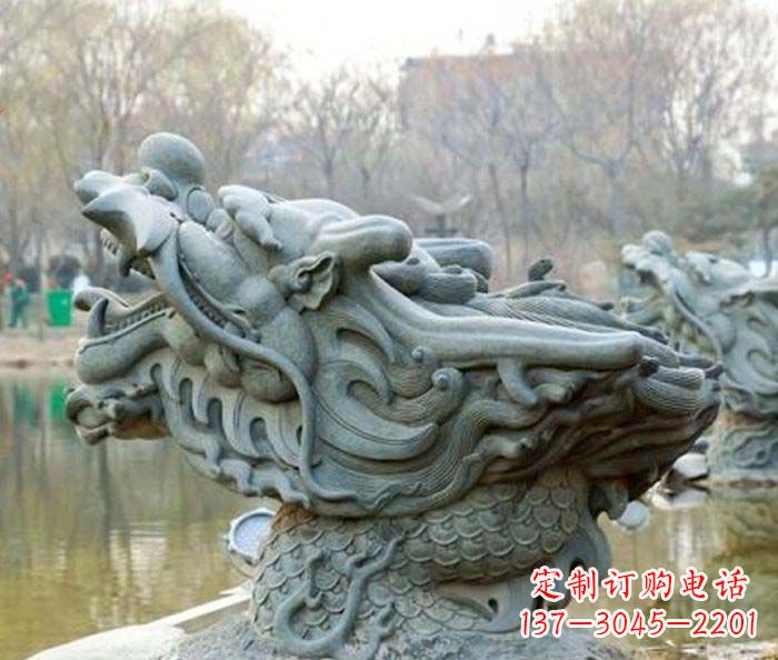 达州小区景观龙头喷泉石雕