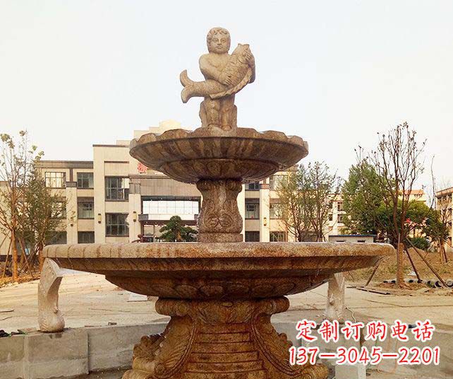 达州小区景观欧式喷泉石雕
