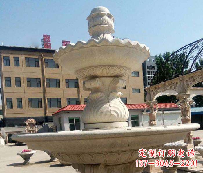 达州小区景观砂岩大型喷泉石雕