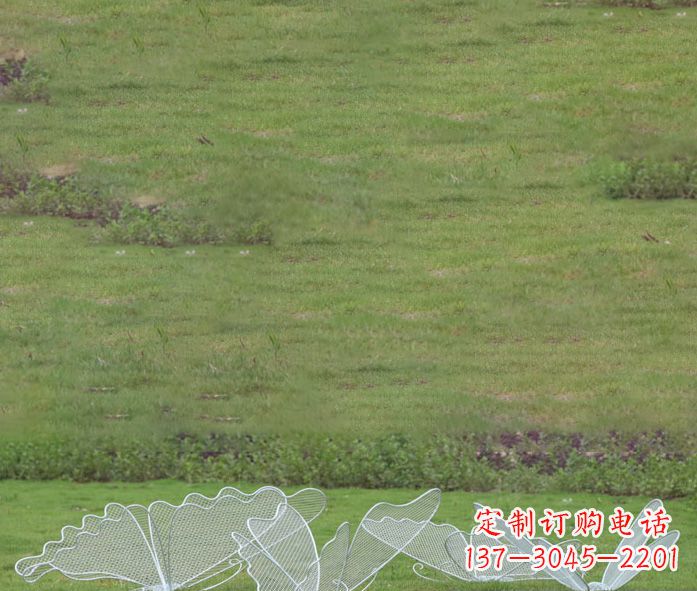 达州小区镂空蝴蝶不锈钢摆件雕塑