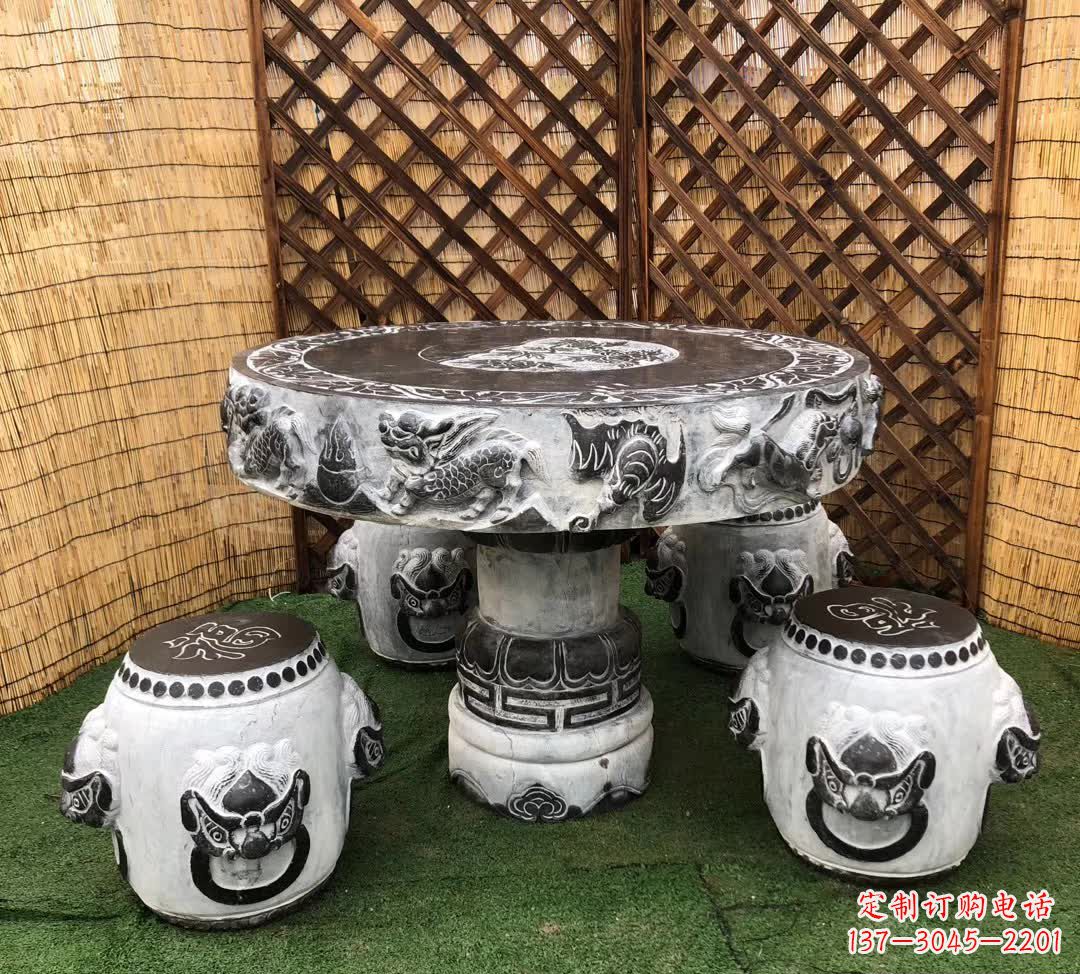 达州小区休闲创意石桌凳