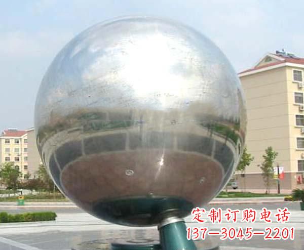达州校园不锈钢抽象地球仪雕塑