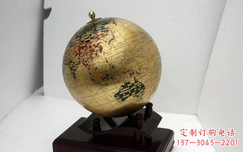 达州校园不锈钢地球仪雕塑 (3)