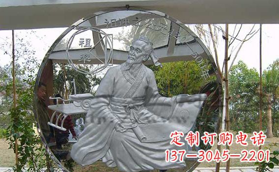 达州校园不锈钢名人浮雕