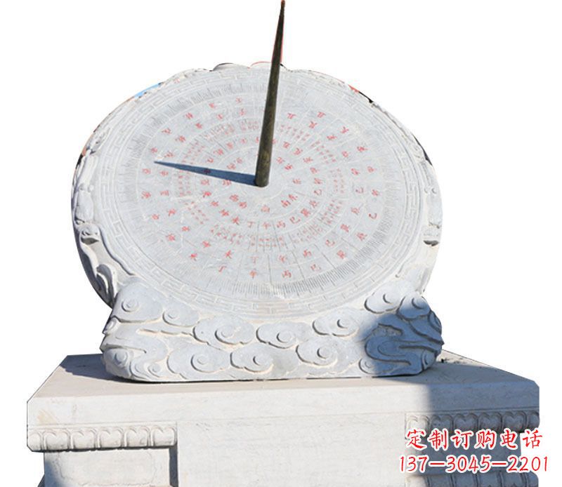 达州校园大理石日晷景观石雕 (3)