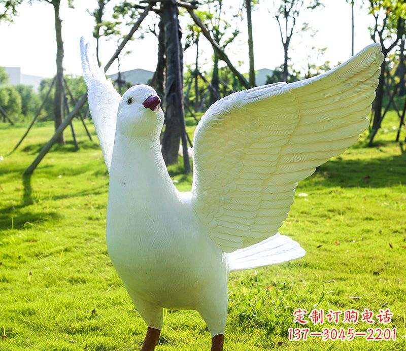达州校园和平鸽雕塑